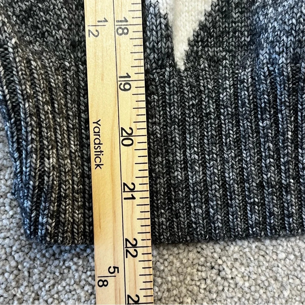 Pringle of Scotland x H&M Sweater Woman’s S Gray Diamond Polyester Wool - Picture 7 of 7